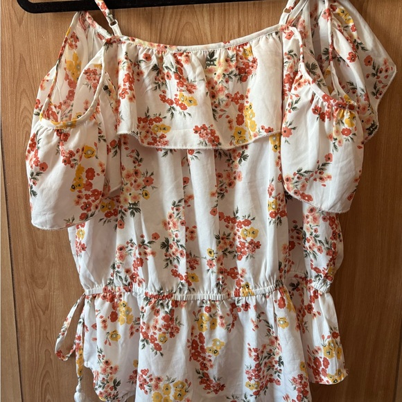 Floral Ruffle Off-Shoulder Top - Picture 5 of 5
